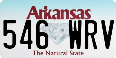 AR license plate 546WRV