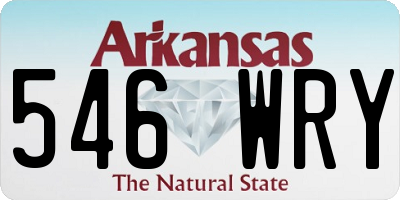 AR license plate 546WRY