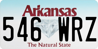 AR license plate 546WRZ