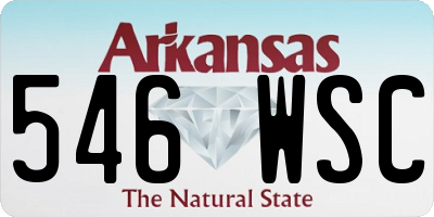 AR license plate 546WSC