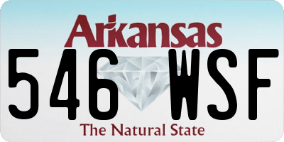AR license plate 546WSF