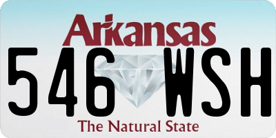 AR license plate 546WSH