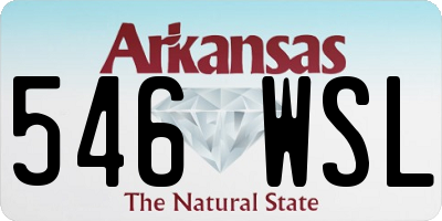 AR license plate 546WSL