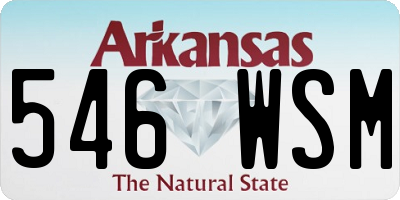 AR license plate 546WSM