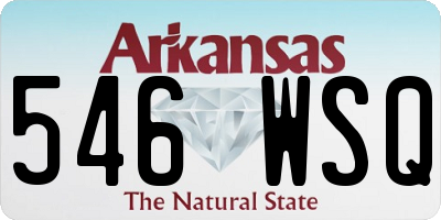 AR license plate 546WSQ