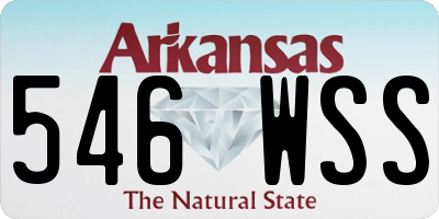 AR license plate 546WSS