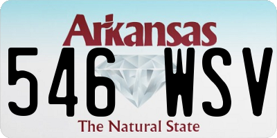 AR license plate 546WSV