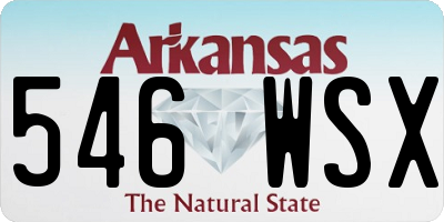 AR license plate 546WSX