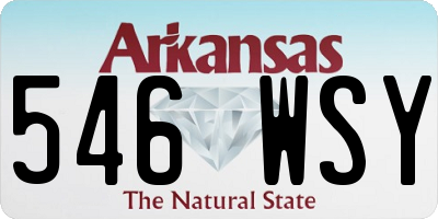 AR license plate 546WSY