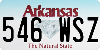 AR license plate 546WSZ