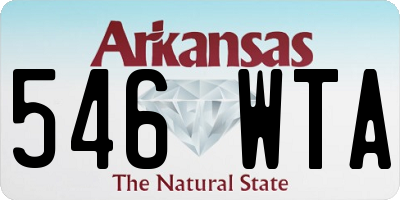 AR license plate 546WTA
