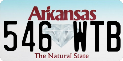 AR license plate 546WTB