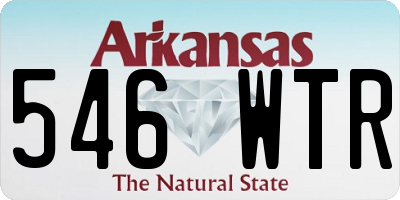 AR license plate 546WTR