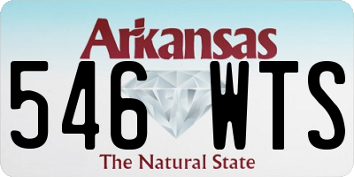 AR license plate 546WTS