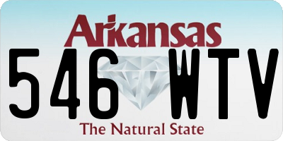 AR license plate 546WTV