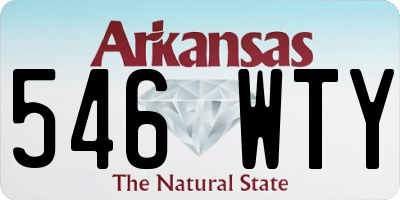 AR license plate 546WTY