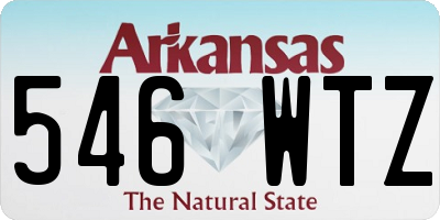 AR license plate 546WTZ
