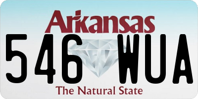 AR license plate 546WUA