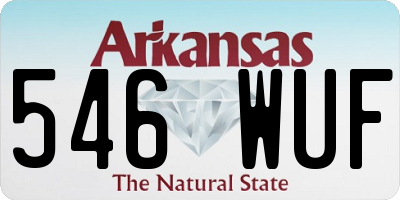 AR license plate 546WUF