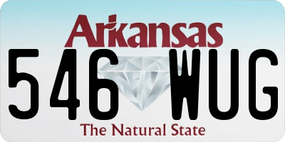 AR license plate 546WUG