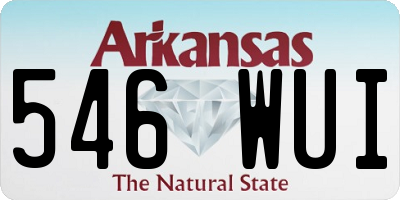 AR license plate 546WUI