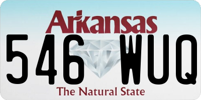 AR license plate 546WUQ