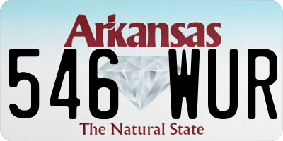 AR license plate 546WUR