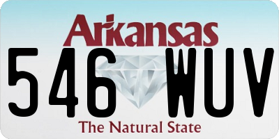 AR license plate 546WUV