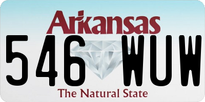 AR license plate 546WUW