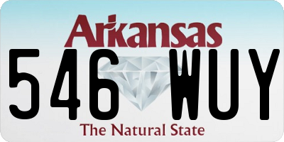 AR license plate 546WUY