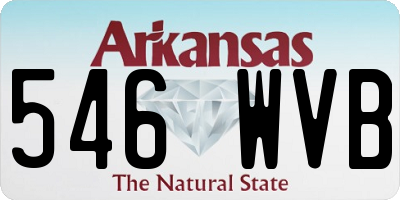 AR license plate 546WVB