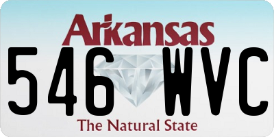 AR license plate 546WVC