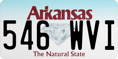 AR license plate 546WVI
