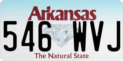AR license plate 546WVJ