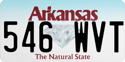 AR license plate 546WVT