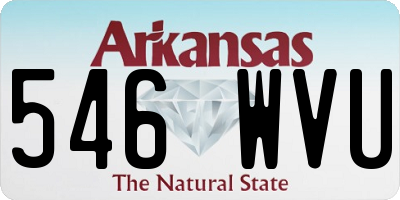 AR license plate 546WVU
