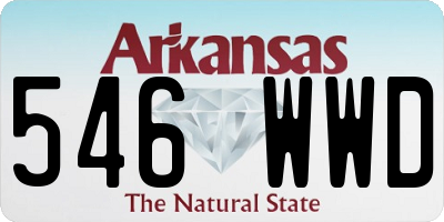 AR license plate 546WWD