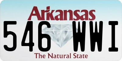 AR license plate 546WWI