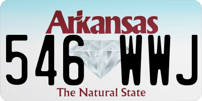 AR license plate 546WWJ