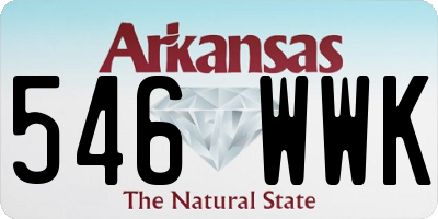 AR license plate 546WWK