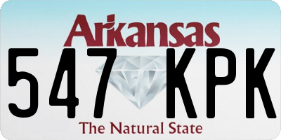 AR license plate 547KPK