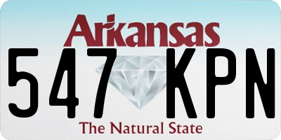 AR license plate 547KPN