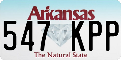 AR license plate 547KPP