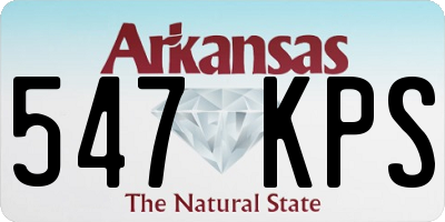 AR license plate 547KPS