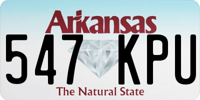 AR license plate 547KPU