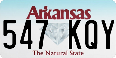 AR license plate 547KQY
