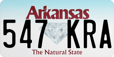 AR license plate 547KRA