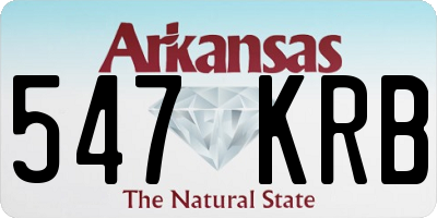 AR license plate 547KRB