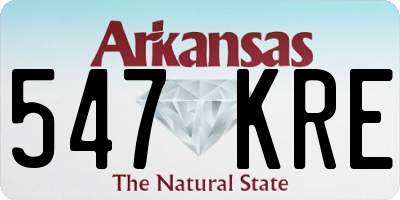 AR license plate 547KRE