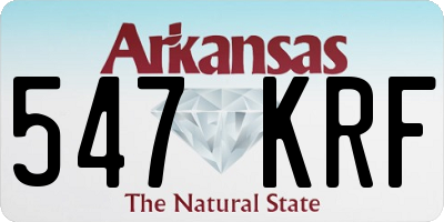 AR license plate 547KRF